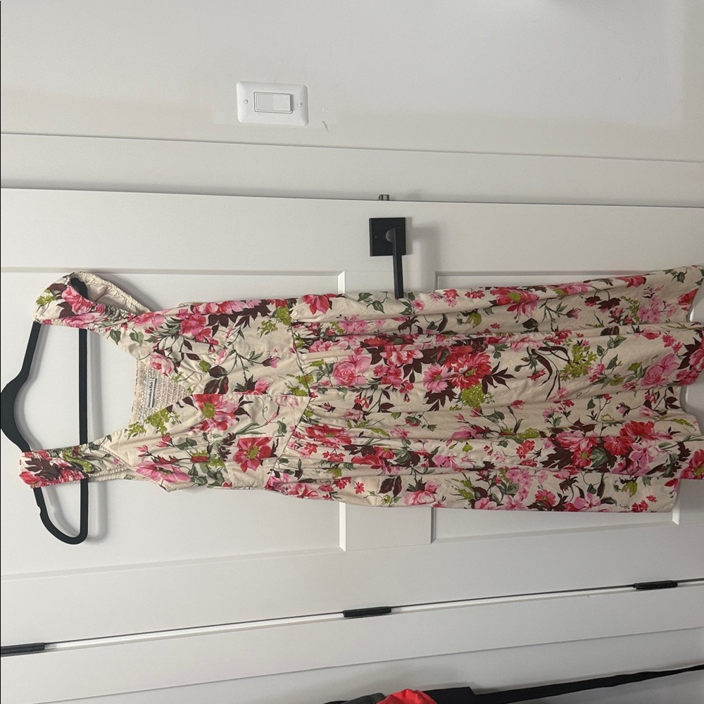 Abercrombie & Fitch Floral Pink and Green Dress